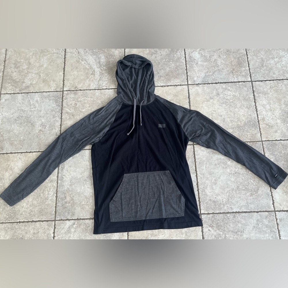 RVCA long sleeve t shirt with hoodie